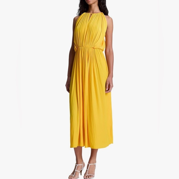 ALC Meredith midi dress in mango NWT - Picture 1 of 17